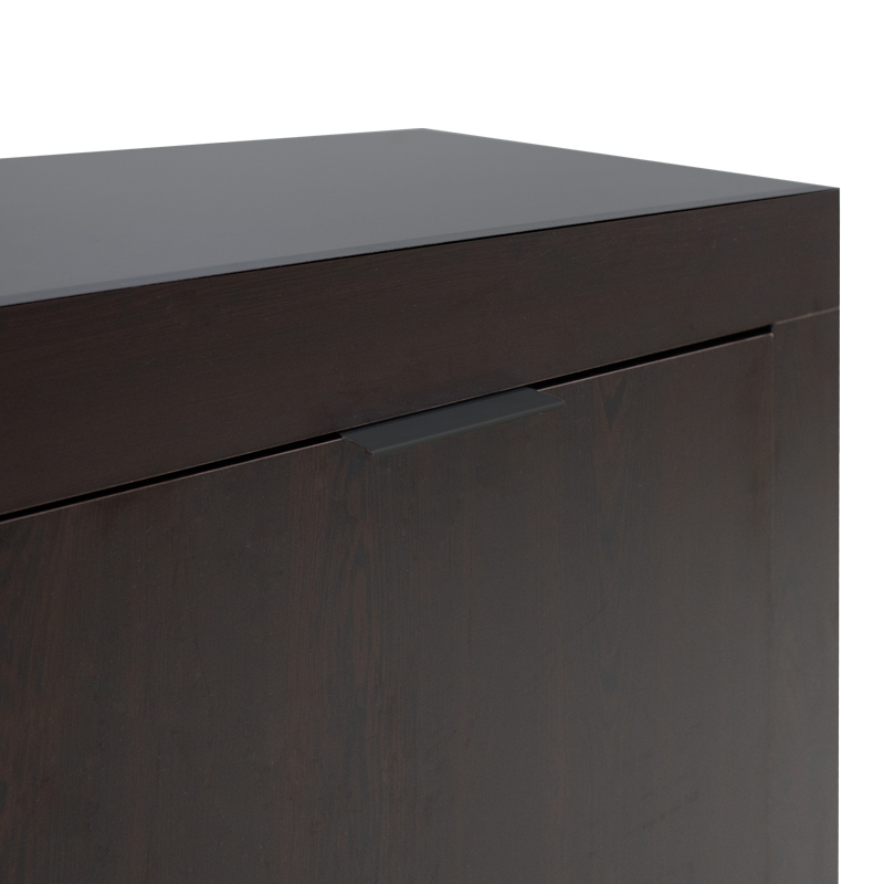 Komodinë Doha pakoworld në nuancë wenge 180x45x80.5cm