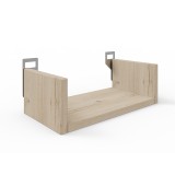Raft muri Derva pakoworld në ngjyrë lisi 30x15x10cm