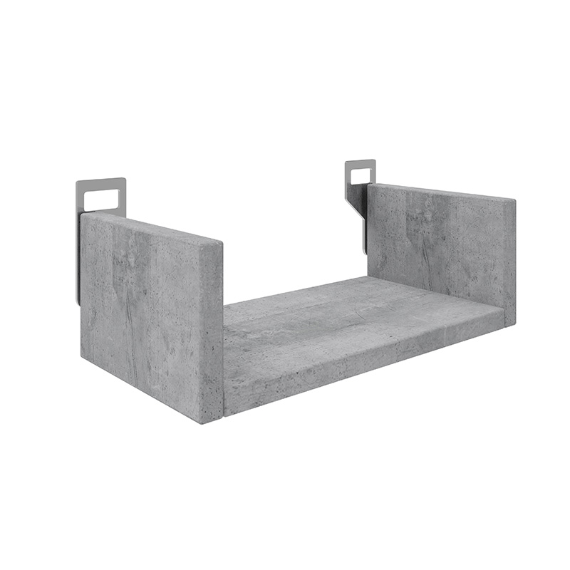 Raft muri Derva pakoworld në ngjyrë gri çimentoje 30x15x10cm