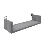Raft muri Derva pakoworld në ngjyrë gri çimentoje 45x15x10cm