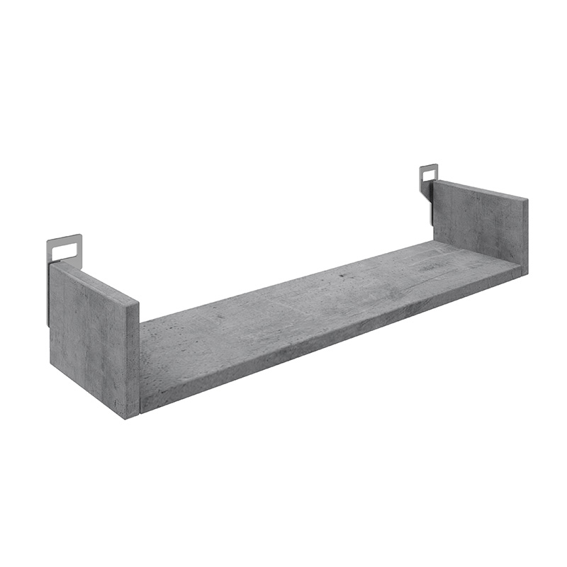 Raft muri Derva pakoworld në ngjyrë gri çimentoje 60x15x10cm