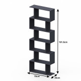 Bibliotekë Sezen pakoworld në ngjyrë të bardhë 70x24x191.5cm