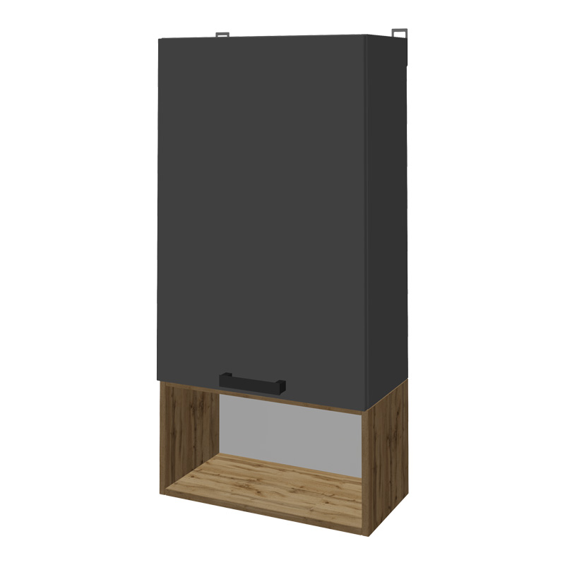 Kompleks dhome ndenjeje Poelfy pakoworld në ngjyrë gri e errët-lisi 170x37.5x42cm