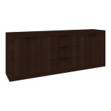Bufe Doha pakoworld në ngjyrë WENGE 210x45x80.5cm