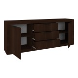 Bufe Doha pakoworld në ngjyrë WENGE 210x45x80.5cm