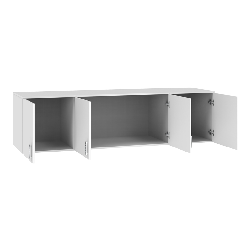 Dollap katër-kanatësh Royal pakoworld loft i bardhë 200x58x53cm