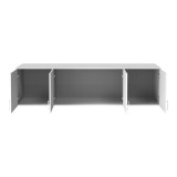 Dollap katër-kanatësh Royal pakoworld loft i bardhë 200x58x53cm