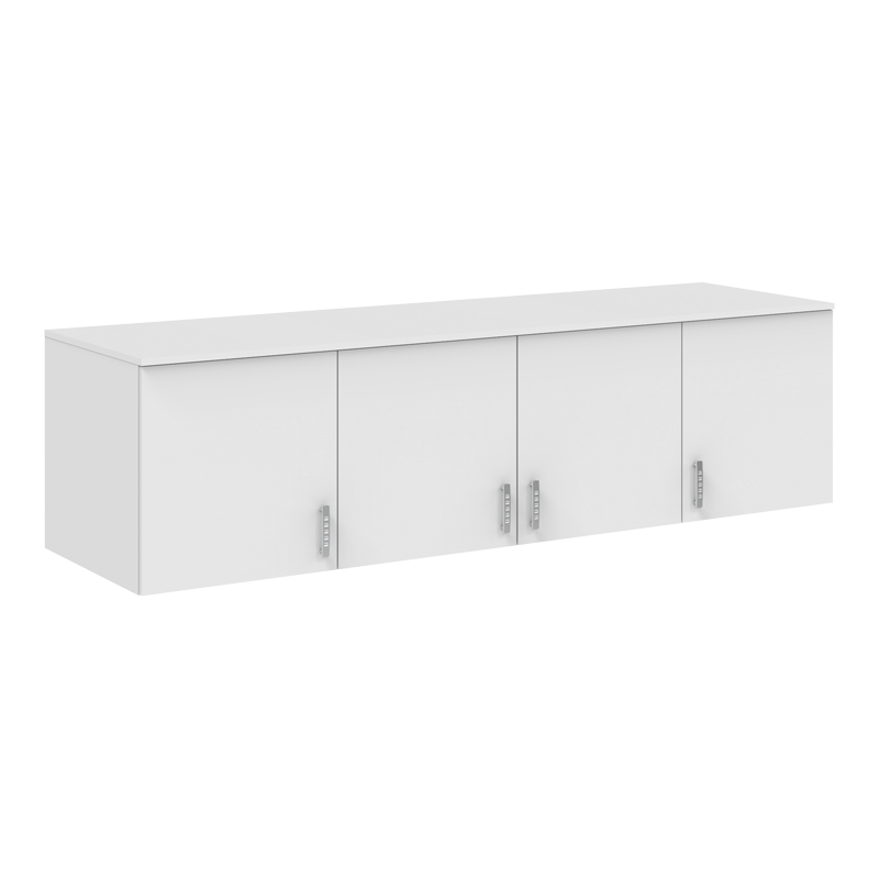 Dollap katër-kanatësh Royal pakoworld loft i bardhë 200x58x53cm