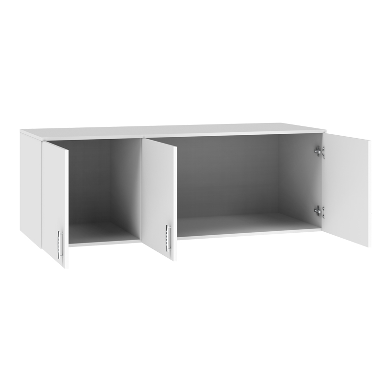 Dollap Royal pakoworld me tre dyer loft i bardhë 150x58x53cm