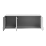 Dollap Royal pakoworld me tre dyer loft i bardhë 150x58x53cm