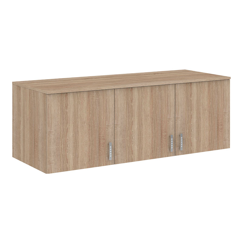 Dollap me tre dyer Royal pakoworld me sirtarë dhe loft SONOMA 150x58x230cm