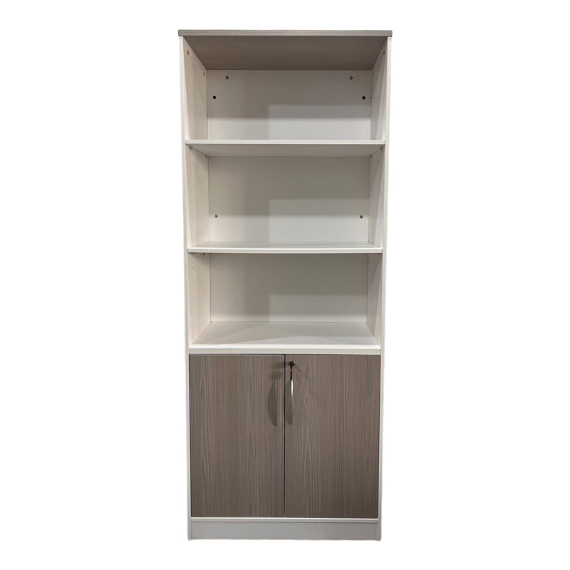Bibliotekë zyre Armadi pakoworld në ngjyrë SONOMA-bardhë 80x40x200cm