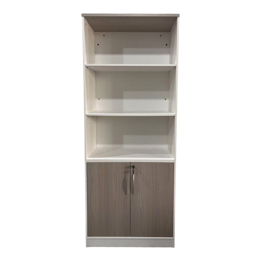 Bibliotekë zyre Armadi pakoworld në ngjyrë SONOMA-bardhë 80x40x200cm