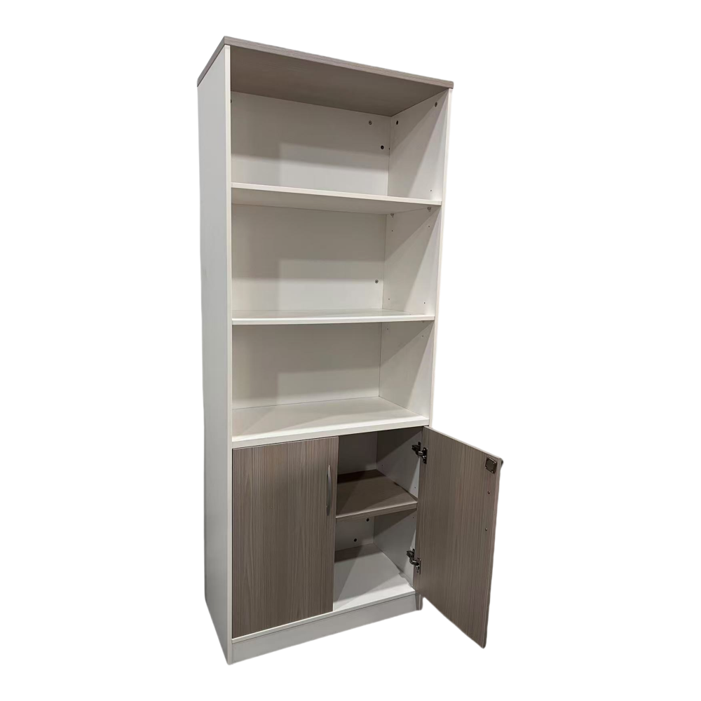Bibliotekë zyre Armadi pakoworld në ngjyrë SONOMA-bardhë 80x40x200cm