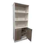 Bibliotekë zyre Armadi pakoworld në ngjyrë SONOMA-bardhë 80x40x200cm