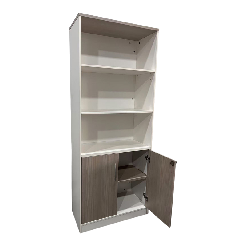 Bibliotekë zyre Armadi pakoworld në ngjyrë SONOMA-bardhë 80x40x200cm
