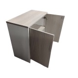 Kabinet i ulët zyre profesional Armadi pakoworld në ngjyrë sonoma-bardhë 80x40x80cm