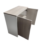 Kabinet i ulët zyre profesional Armadi pakoworld në ngjyrë sonoma-bardhë 80x40x80cm