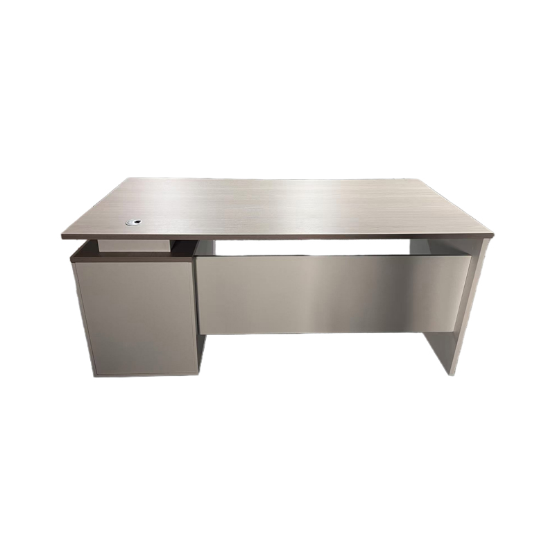 Tavolinë pune Armadi me kabinet pakoworld në sonoma-bardhë 140x70x75cm
