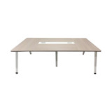 Tavolinë konference Armadi pakoworld në nuancë sonoma-bardhë 200x120x75cm