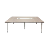 Tavolinë konference Armadi pakoworld në nuancë sonoma-bardhë 200x120x75cm