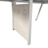 Tavolinë konference Armadi pakoworld në nuancë sonoma-bardhë 200x120x75cm