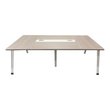 Tavolinë konference Armadi pakoworld në nuancë gri-bardhë 240x120x75cm