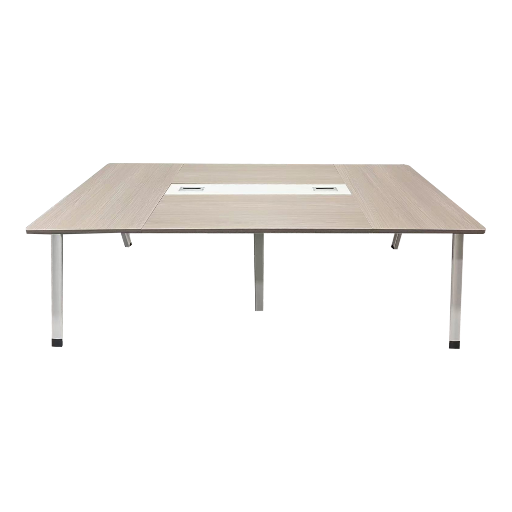 Tavolinë konference Armadi pakoworld në nuancë gri-bardhë 240x120x75cm