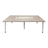 Tavolinë konference Armadi pakoworld në nuancë gri-bardhë 240x120x75cm