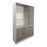 Bibliotekë zyre Armadi pakoworld në ngjyrë sonoma-bardhë 120x40x200cm