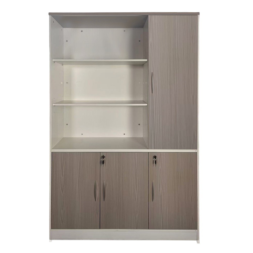 Bibliotekë zyre Armadi pakoworld në ngjyrë sonoma-bardhë 120x40x200cm