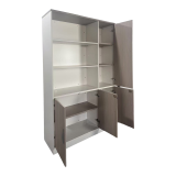 Bibliotekë zyre Armadi pakoworld në ngjyrë sonoma-bardhë 120x40x200cm