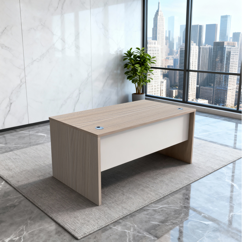 Tavolinë pune Armadi pakoworld sonoma-e bardhë 150x75x75cm