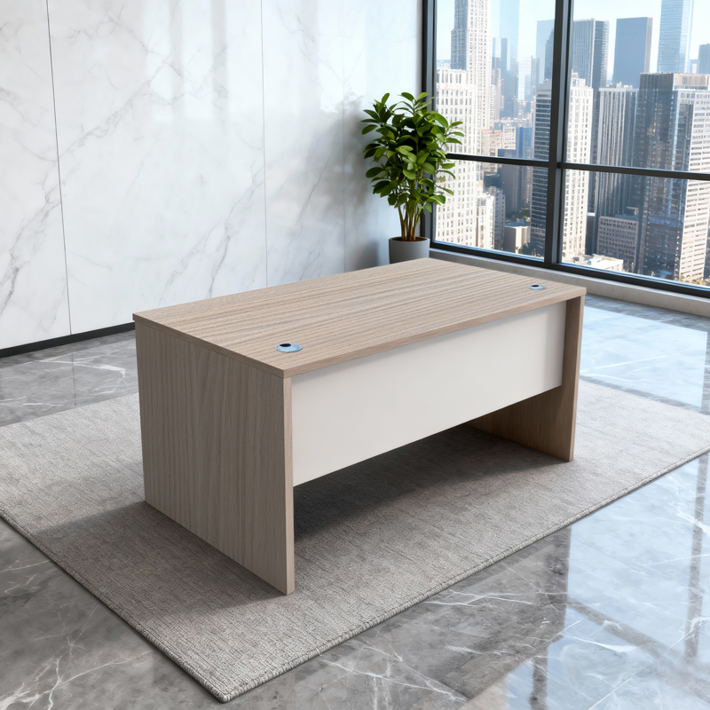 Tavolinë pune Armadi pakoworld sonoma-e bardhë 180x75x75cm