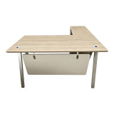 Tavolinë pune profesionale e kthyeshme Stark pakoworld këndore në nuancë lisi-beige 140x150x75 cm