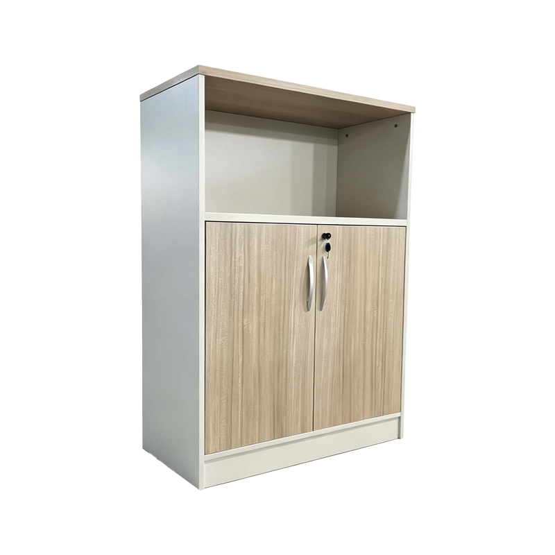 Kabinet zyre i ulët profesional Stark pakoworld në nuancë lisi-bezhe 80x40x120cm