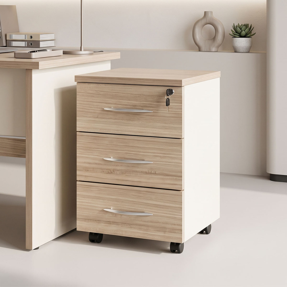 Sirtar tavoline me rrota Stark pakoworld në nuancë OAK-beige 40x40x55cm