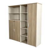 Bibliotekë zyre Stark pakoworld në nuancë OAK-bezhë 160x40x200cm