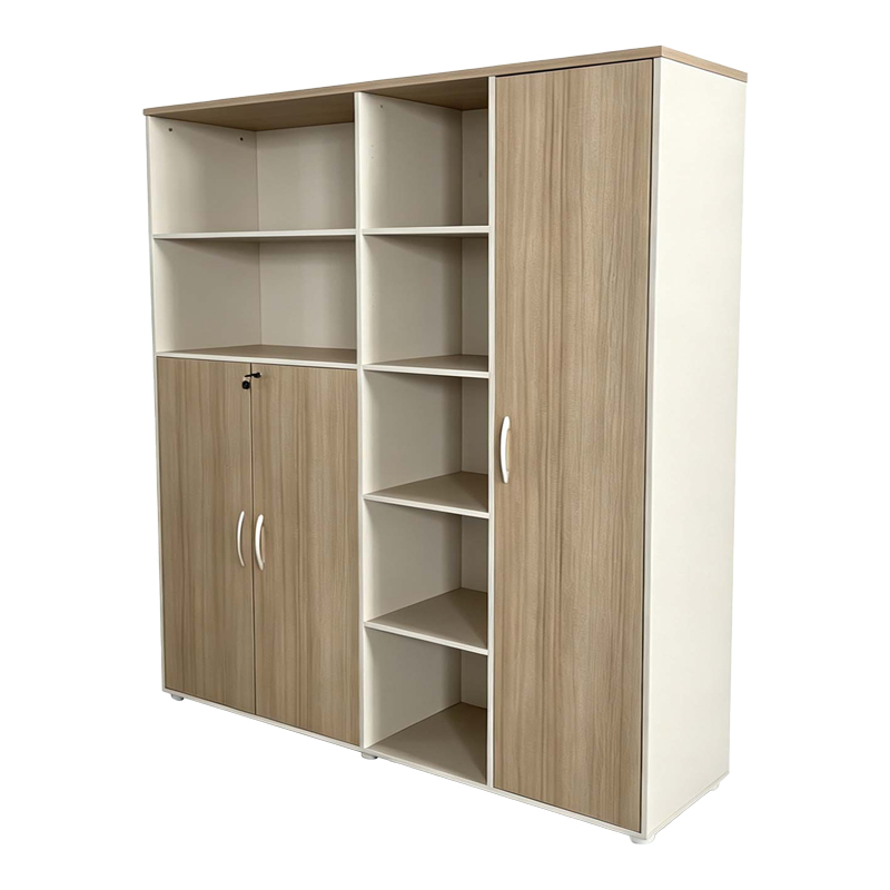 Bibliotekë zyre Stark pakoworld në nuancë OAK-bezhë 160x40x200cm