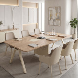 Tavolinë takimi Stark pakoworld në nuancë OAK-bezhë 200x120x75cm
