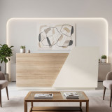 Banaku i recepsionit Stark pakoworld në nuancë OAK-bezhë 180x60x105cm
