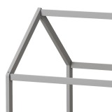 Krevat fëmijësh tipi Nino Montessori pakoworld dru pishe në nuancë gri 90x190cm
