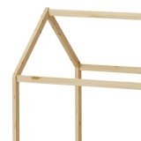 Krevat fëmijësh Mellin tip Montessori me 2 sirtarë pakoworld dru pishe në nuancë natyrale 90x190cm