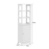 Dollap-Kolonë Larben pakoworld mdf e bardhë 40x33x150cm