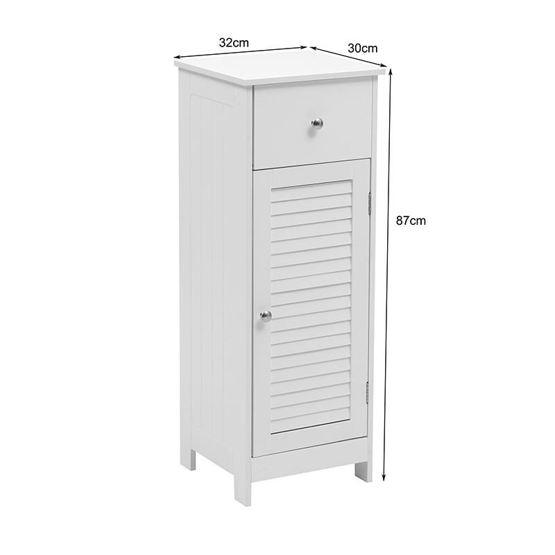 Kabinet-Kolonë Chesy pakoworld mdf e bardhë 32x30x87cm