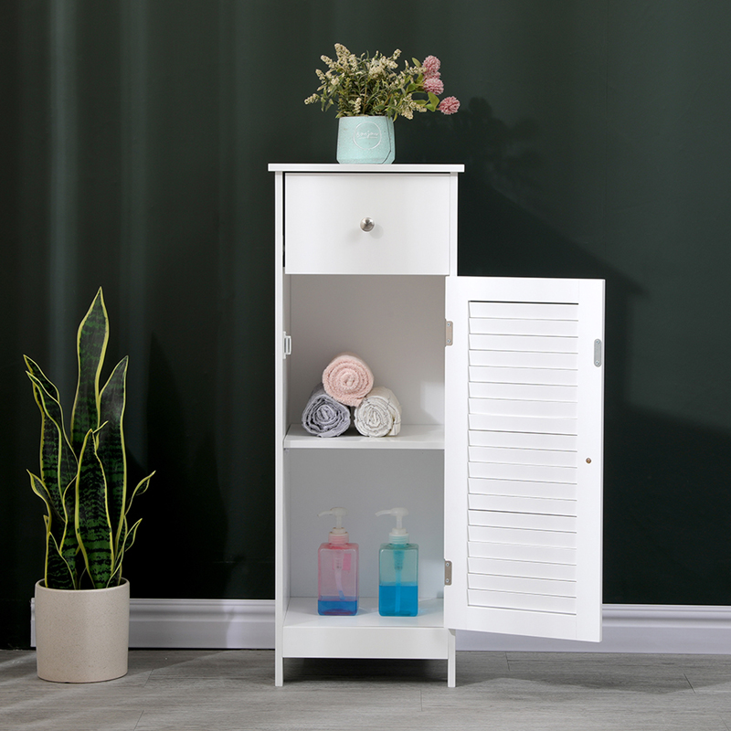 Kabinet-Kolonë Chesy pakoworld mdf e bardhë 32x30x87cm