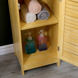 Kabinet-Kolonë Chesy pakoworld MDF në ngjyrë natyrale 32x30x87cm