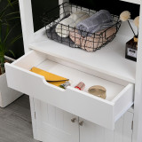 Dollap-Kolonë Sejo pakoworld mdf e bardhë 60x32.5x154cm