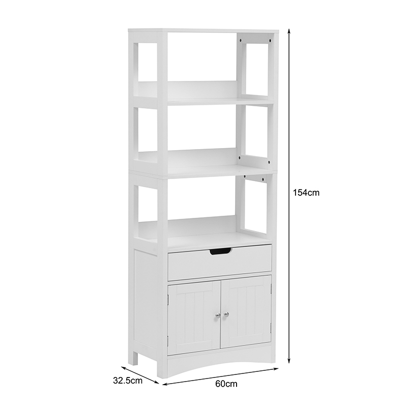 Dollap-Kolonë Sejo pakoworld mdf e bardhë 60x32.5x154cm