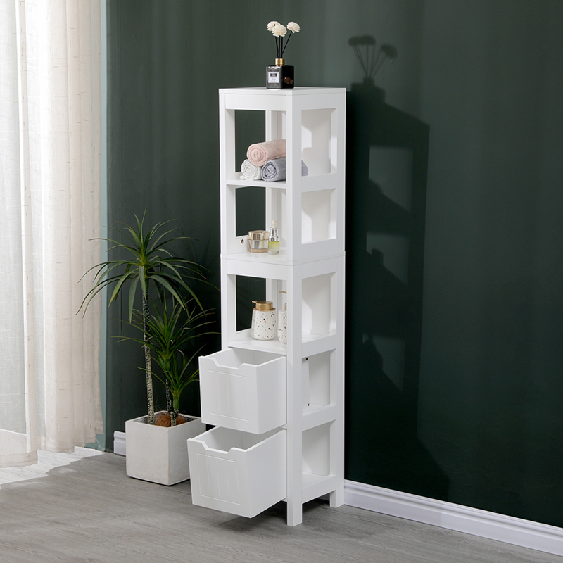 Kabinet-Kolonë Kelby pakoworld mdf e bardhë 30x30x144cm